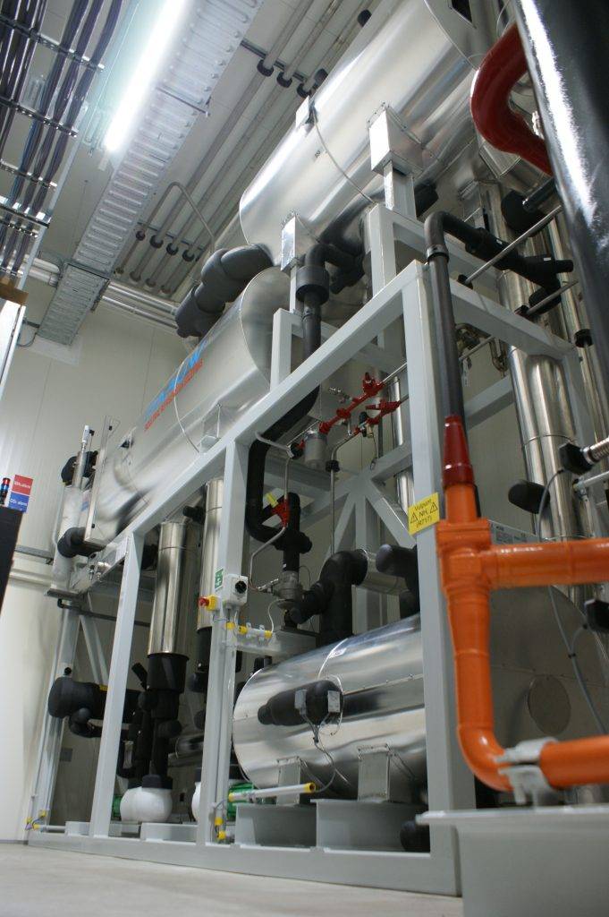 Een op maat gemaakte koeltechniesch systeem in een gebouw.